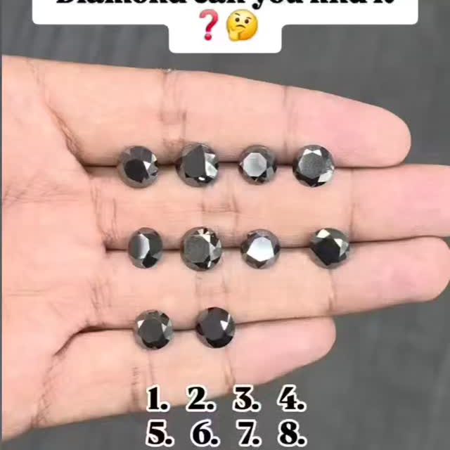 Black Round Diamonds 🖤
.
.
All Sizes & Sives Available 🍁 (Round)

You can customise your order in all shape and size.. 
Made By Order!! // Beautiful Bracelets, Rings 💍 Jewellery ✨
.
++Follow for more jewelry content! #ShreeRajGroup
.
.
.
#blackdiamond #nacklessjewellery  #diamondlivers diamondring