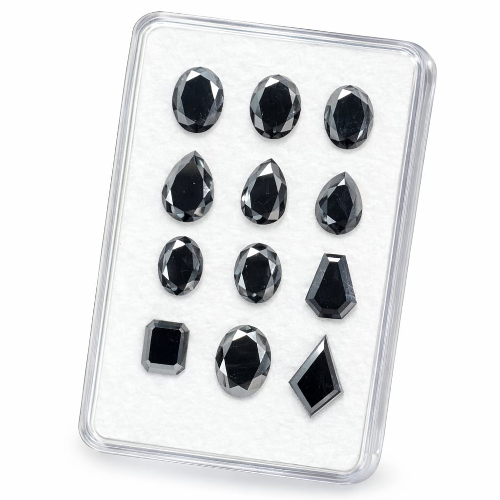 Black Unique Shape Diamond // Top Quality